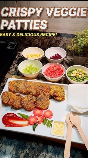 Crispy Veggie Patties at Home | Easy Snack Recipe