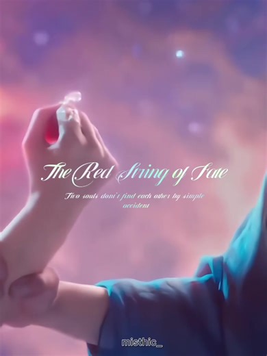 The Red String Of Fate The two people connected by the red thread are destined lovers, regardless of place, time, or circumstances. This magical cord may stretch or tangle, but never break. #arjuna #subadra #au #alternativeuniverse
