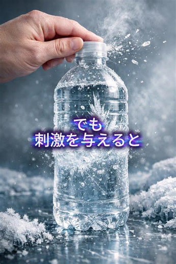 水が一瞬で凍る不思議 #水 #科学 #雑学 #ショート