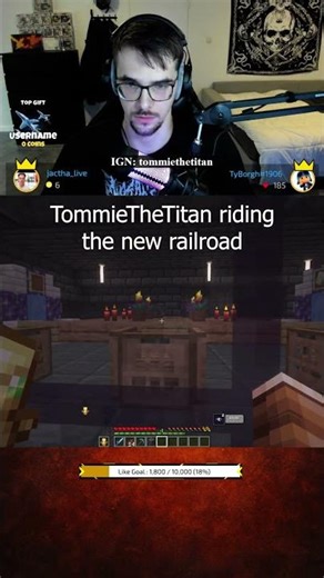 POV: your Donut SMP base has its own railroad attraction now