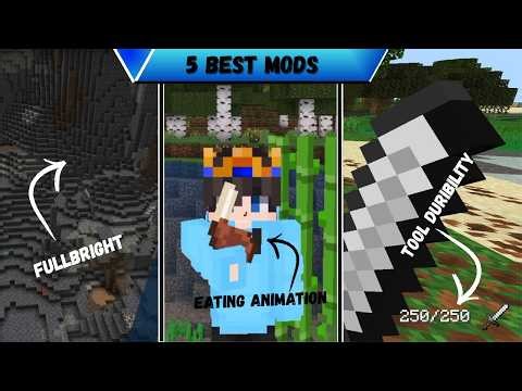 Minecraft Top 5 Best Mod 🔥 (MCPE 1.26.1.1)