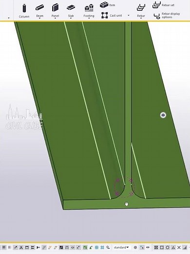 Tekla Structure Tips _ Exactline of Parts #short #construction #civil #home #shorts