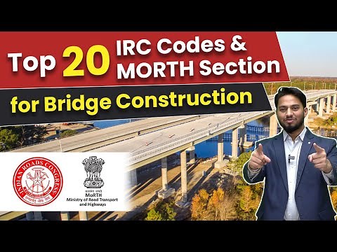 Top 20 most important IRC code For bridge construction | Morth Section