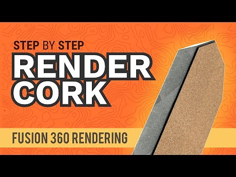 Fusion 360: How to Render a Cork Material in Autodesk Fusion 360