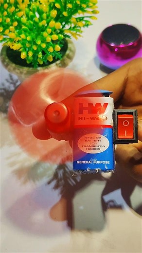 Final Working Mini Fan 😍 | 9V Battery DC Motor Fan Test | Part 3 #shorts