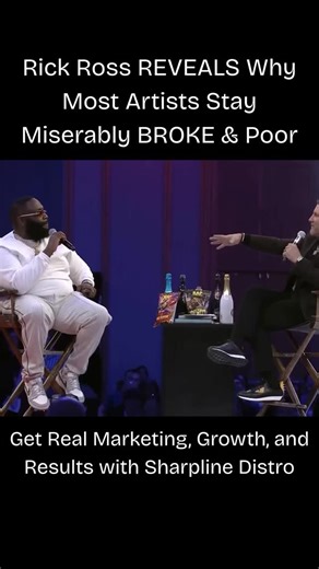Sharpline Distro on Instagram: "Rick Ross just dropped one of the realest business gems artists will ever hear. He said the reason he went from $300M to $3B is simple: he refuses to leave money on the table. Most artists wait for the “perfect moment” or the “perfect price.” Meanwhile, Ross is taking every opportunity, flipping every dollar, and reinvesting into his empire. This is the exact mindset difference between artists who stay stuck… and artists who build generational wealth. If you want 