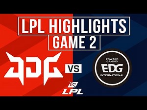 JDG vs EDG Highlights Game 2 | LPL 2025 Split 3 Playoffs | JD Gaming vs EDward Gaming