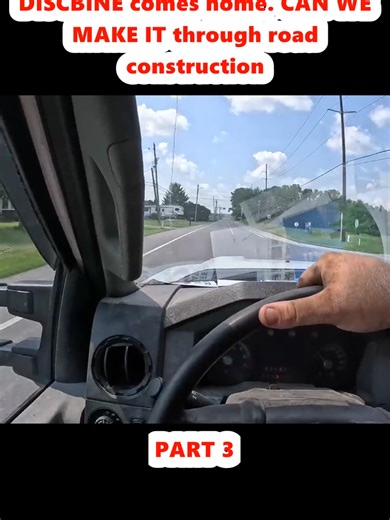 NEW to me 5209 NEW IDEA DISCBINE comes home. CAN WE MAKE IT through road construction (3)