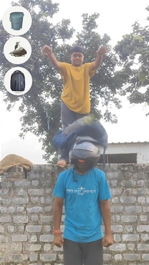 Why! I throw Pumpkins on Head..😰😱#experiment| Challenge