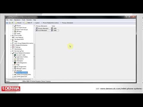 How to create a primary attendant on the Mitel 5000 Phone System