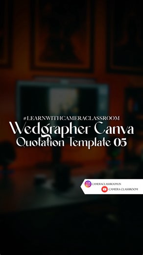 Camera Classroom on Instagram: "🎥 Wedding photographers & videographers, yeh reel aapke liye hai! 💍 Present kar rahe hain Wedgrapher Canva Quotation Template 05 — specially un creatives ke liye jo chahte hain elegant aur professional wedding quotations banana, wo bhi aasani se ✨ Bas Canva open karo, apne client details fill karo, aur ready hai aapka premium quotation design! 💼 Perfect hai wedding filmmakers, editors & studios ke liye jo chahtе hain clients ko first impression mein hi impress