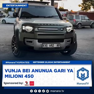 Mfanyabiashara @fred_vunjabei amenunua gari mpya aina ya #defender lenye thamani ya milioni mia nne na hamsini ( 450 ). Hivi karibuni kulizuka mijadala kwenye mitandao ya kijamii inayomuhusu mfanyabiashara huyo kuwa ameyumba kiuchumi na kuamua kuuza gari yake aina ya Range Rover yenye thamani na milioni 250 ili kujikwamua kiuchumi na biashara zake. je unahisi Fred Vunja Bei ameamua kuwajibu watu kwa vitendo ? ✍️ @kendrick_kalisah #manaratv #manaratvupdates | Manara Tv