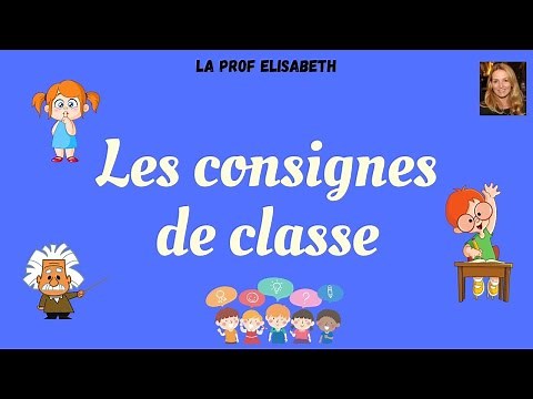 Les consignes de classe en français . Niveau A1 de FLE