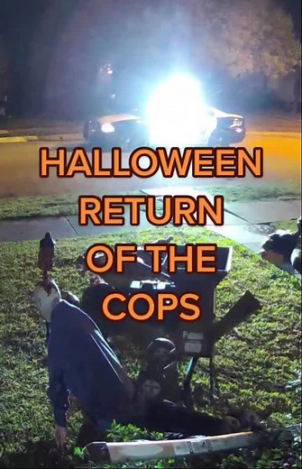Halloween return of the cops #halloween #specialeffects #DIYhalloween #diyhalloweendecor #Hauntedhouse #FYP #fypシ゚viral