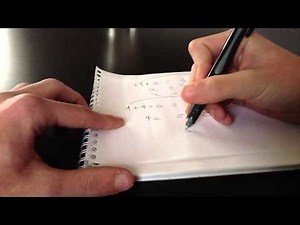 résoudre une équation a une inconnue - conseil mathématiques