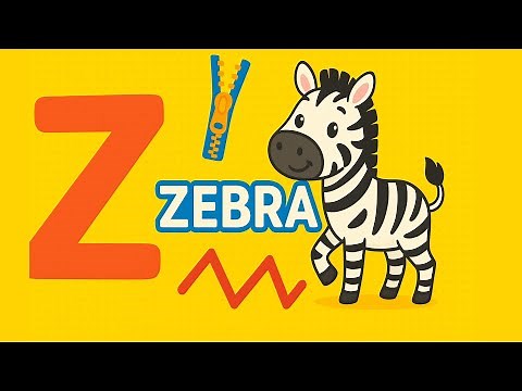 Z is for Zebra 🦓 | Letter Z Phonics Song for Kids | Learn Alphabet Sounds & Fun Actions! #abcdsong