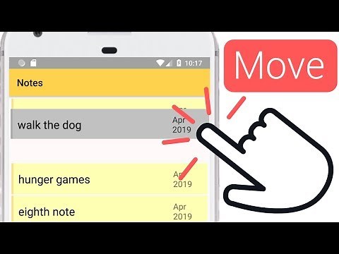 Highlight, Move, and Swipe RecyclerView with ItemTouchHelper