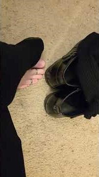 dress boots and black gold toe removal