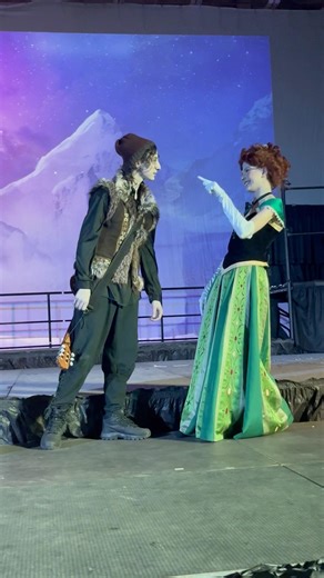Anna meets Kristoff #frozen #acting #theatre #comedy #shorts #disney #actress