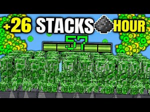 Best Creeper Farm in Minecraft Bedrock 1.21 (+26 Stacks/Hour)
