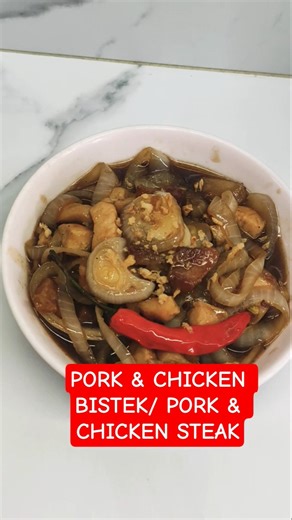 Quick & Easy Cooking | Pork & Chicken Bistek | Pork Steak | Chicken Steak #food #cooking #foodie