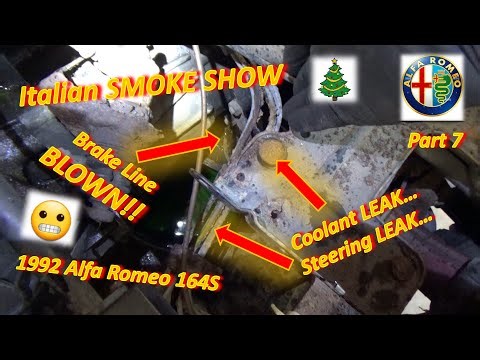 (Pt 7) LEAKY Italian SMOKE SHOW: Coolant, Steering, BRAKE LINES!! + Wonky SPEEDO?