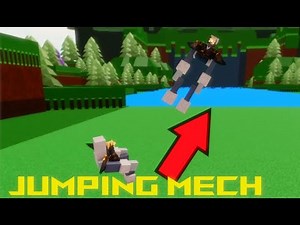 Build a boat how to make a JUMPING mech! (Jump over stuff!) Roblox