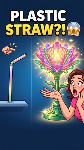 Turn an Ordinary Plastic Straw Into a Beautiful Flower Lamp 🌸💡