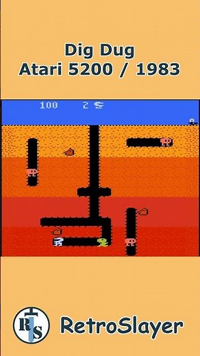 Dig Dug Gameplay Atari 5200