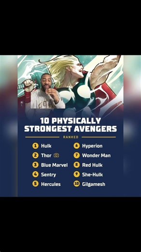 Tap in, how would your list look #Avengers #Marvel #Comicbook