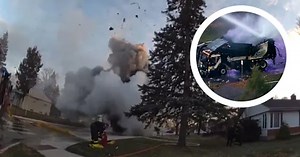 Newly-released bodycam footage shows garbage truck exploding in Illinois