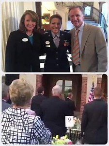 Well, despite having an awful upper-respiratory viral infection for more than a week, I was honored to sing our Anthem for the Congressional Medal of Honor Foundation Character Development Program dinner at Governor Haslam and his wife, First Lady Crissy Haslam's, residence last night. Photo and video below (both taken by my manager). Please forgive the wonky notes | Official Angie Johnson