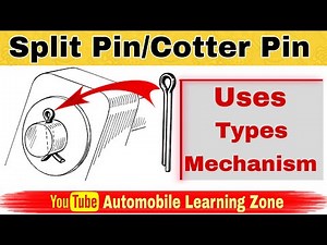 Split Pin Locking || Types of Cotter Pin || Split Pin || Cotter Key || Split pin as a fastener