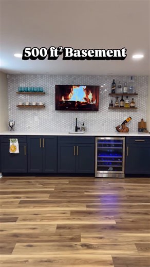 Finished Basements NJ ™ | No basement is too small to be fabulous! 😍 • • #smallinteriors #basementremodel #kitchenette #builtin #familyroom #designbuild... | Instagram