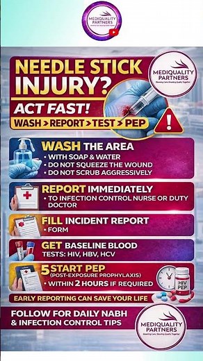 Needle Stick Injury Protocol Every Hospital Must Follow | NABH Training
