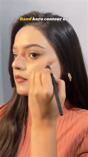 Mahak on Instagram: "“How to contour your face”🤩 Comment “contour” for all the products links 🔗 ( contouring, how to contour your face, contouring hack, beginners, beauty, makeup techniques, makeup, makeup tip and tricks, contour, brushes, contour lines, perfect contouring) Products I used… @insightcosmetic color corrector #contouring #makeup #beauty #tipsandtricks #GlawWithMe #MakeupGoals #BeautyTips #GlowUp #BeautyCreator #IndianBeauty #IndianBeauty #IndianMakeup #BeautyIndia #MakeupIndia #I