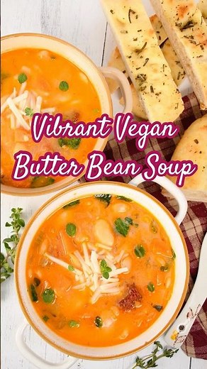 Vibrant Vegan Butter Bean Soup: Easy Tuscan Comfort #shorts