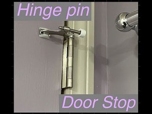 How to adjust a door with a Hinge pin doorstop
