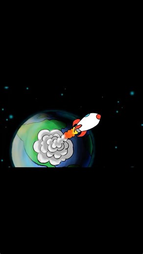 Funny rocket 2d animated shorts. #art #animation #memes #funny
