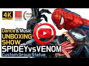 Spider-Man vs Venom Statue Figure Diorama Review & Unboxing! | Marvel Custom