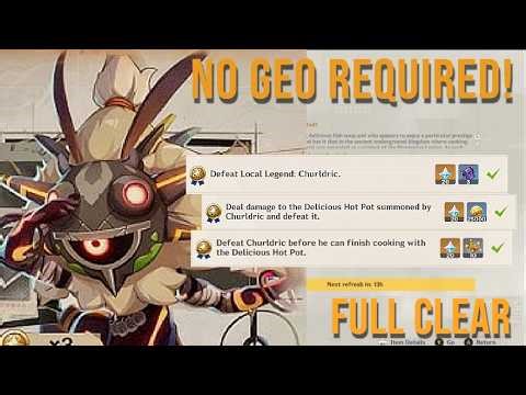 Churldic All Achievements Without Geo | Local Legend | Genshin Impact