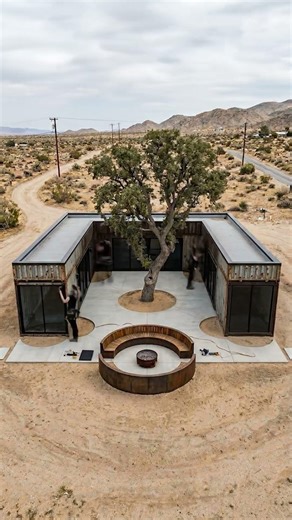 Turning shipping containers into a stunning off grid desert retreat