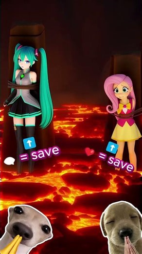 Choice miku or Fluttershy 😱 #fluttershy #miku #choices