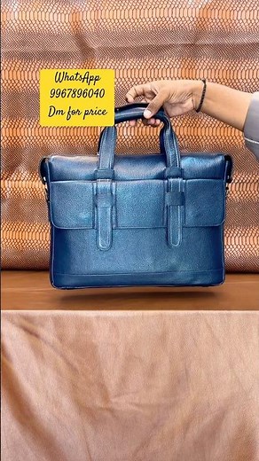 Must-Have Branded Leather Laptop Bags for Office | Men’s Fashion Work Bags Dharavi Leather Market