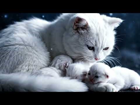 “They Found the Moonlight Bridge 😱✨ | White Cat & Kittens Magical Story”