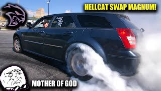Step inside my Hellcat Redeye Dodge Magnum engine project