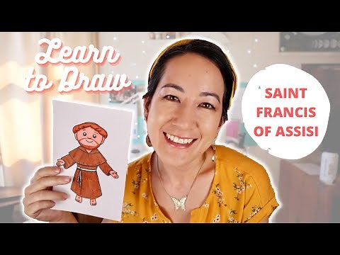 How to draw a simple Saint Francis of Assisi step-by-step