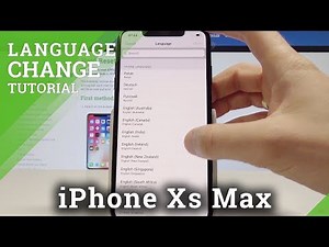 How to Change Language on iPhone Xs Max - Set Up iOS Language