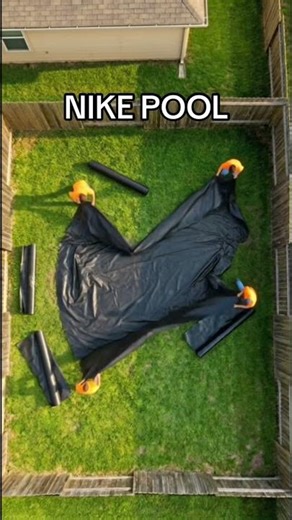 I Built a Nike Pool in My Backyard! 📱💦 Building the ultimate Nike pool in my backyard! 📱💦 Watch