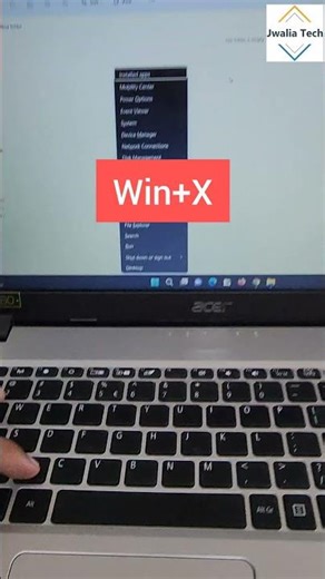Open Power Menu in Windows Computer using this Keyboard Shortcut